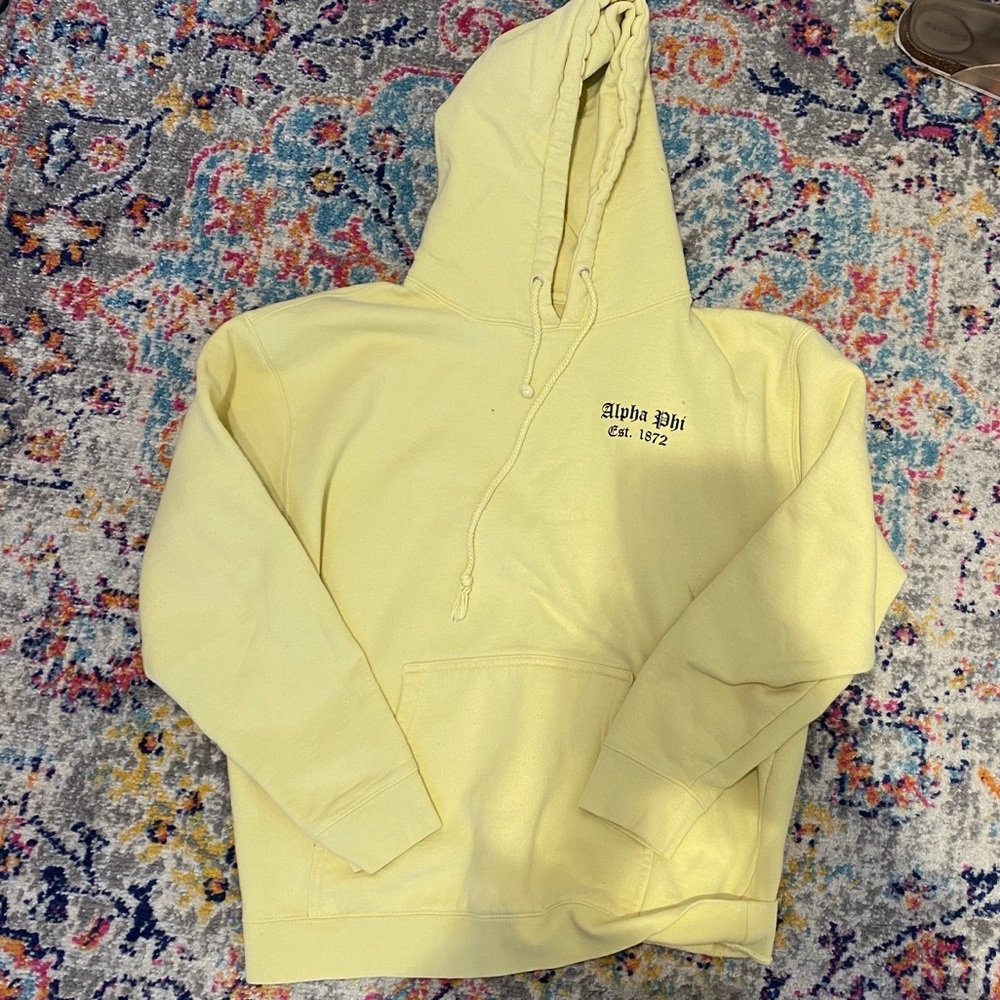Alpha Phi smiley face hoodie